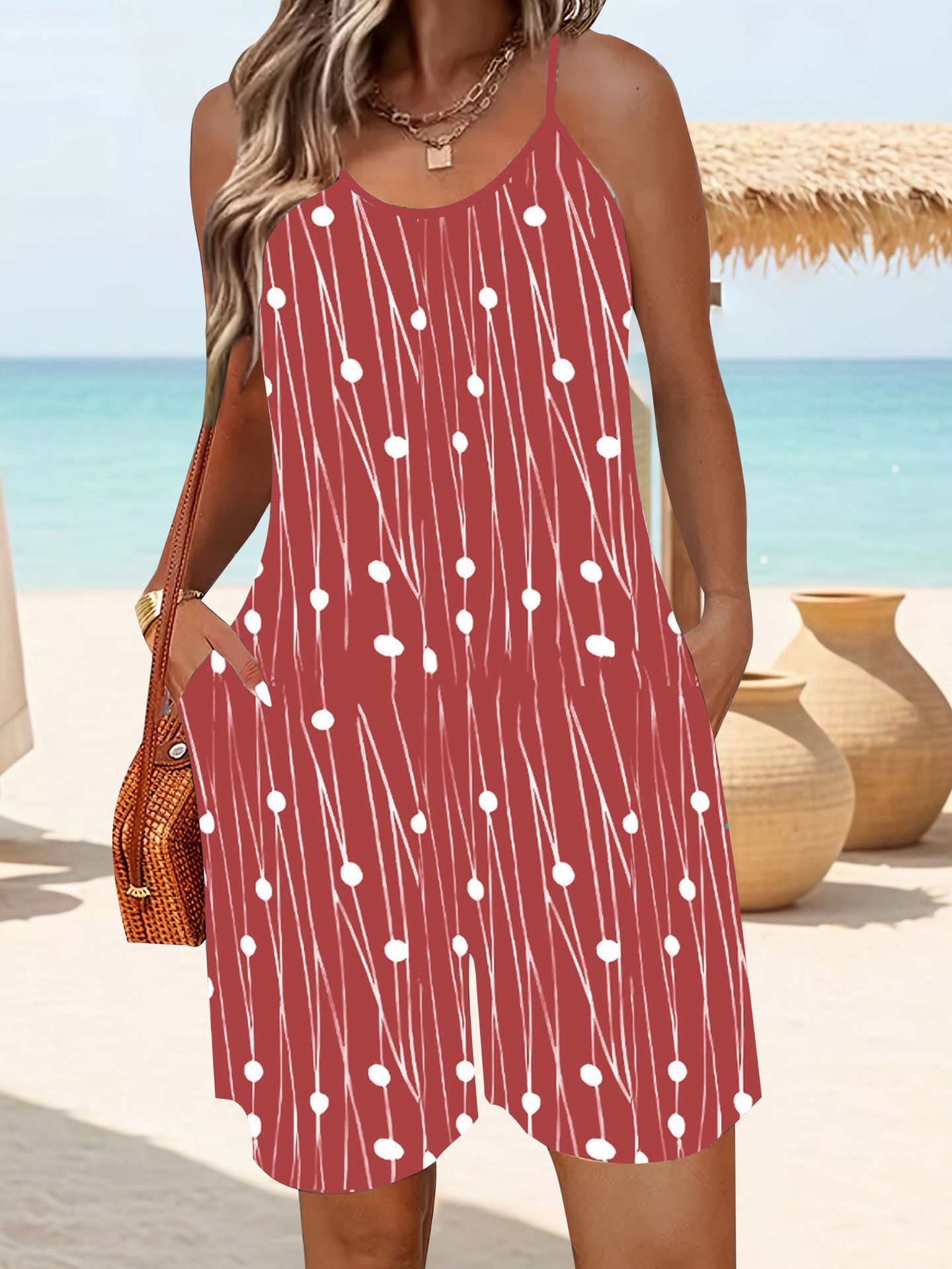 Charming Summer National Fashion Printed One-piece Women's Jumpsuit/clothing