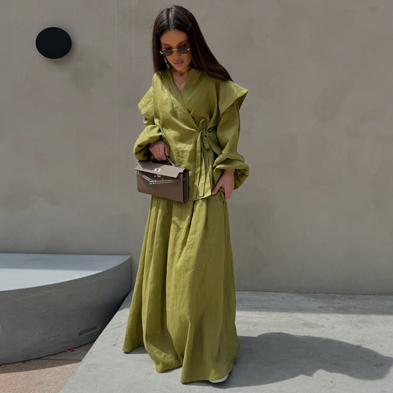 Women's Summer Design Fashion Shirt High Waist Suits