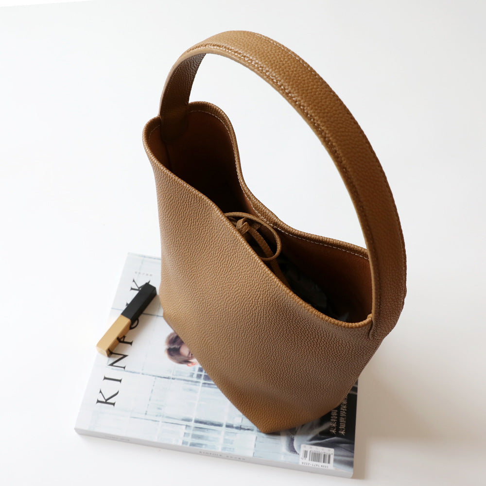 Elegant Large Capacity One Genuine Leather Handbags