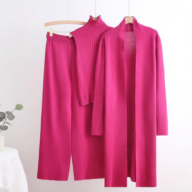 Long Trench High Neck Inner Wear Elastic Waist Suits
