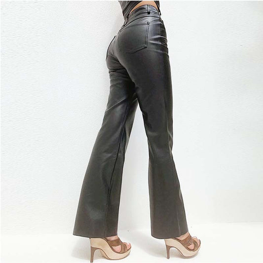 Women's High Waist Straight Casual Temperament Commute Pants