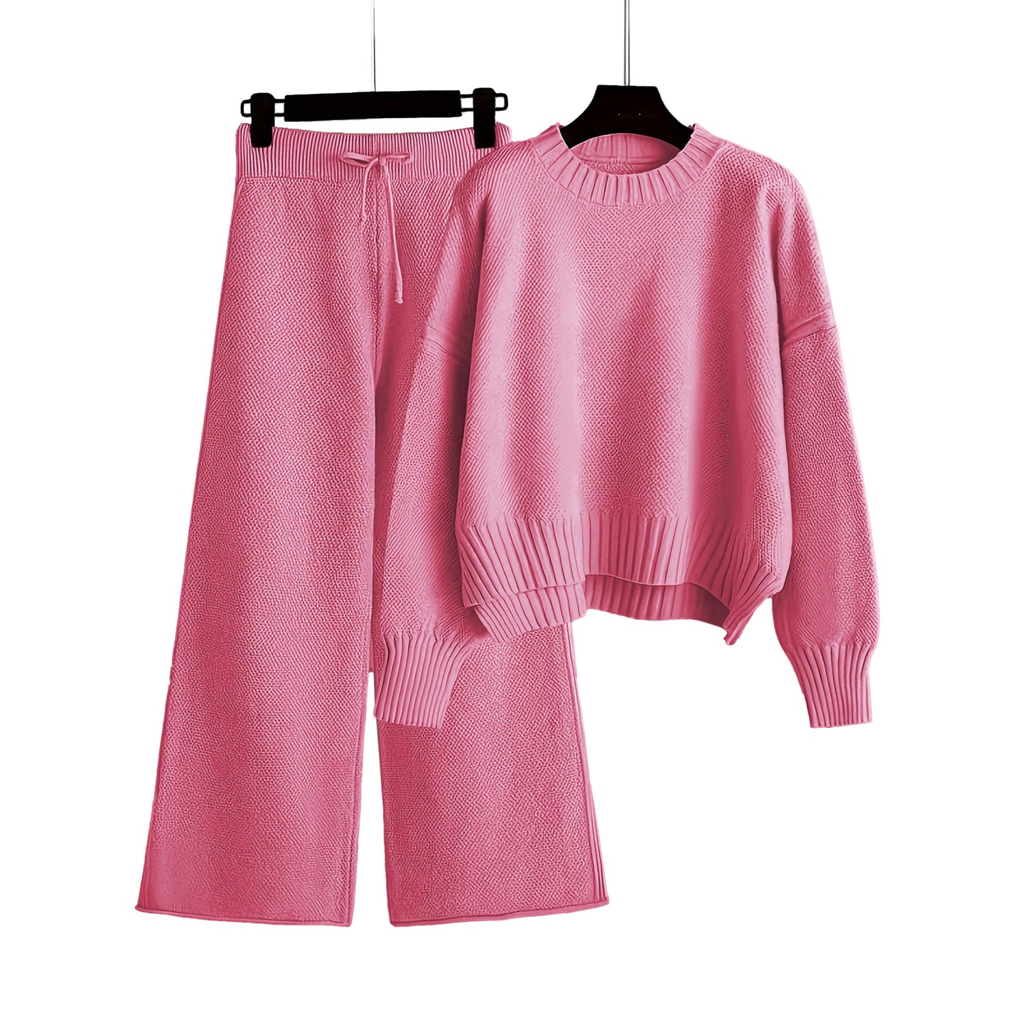 Women's Fashion Casual Knitting Loose Wide Leg Sweaters