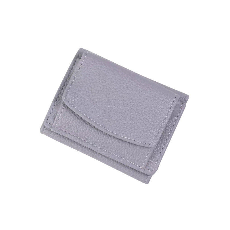 Women's Lychee Pattern Style Mini Short Ladies Wallets