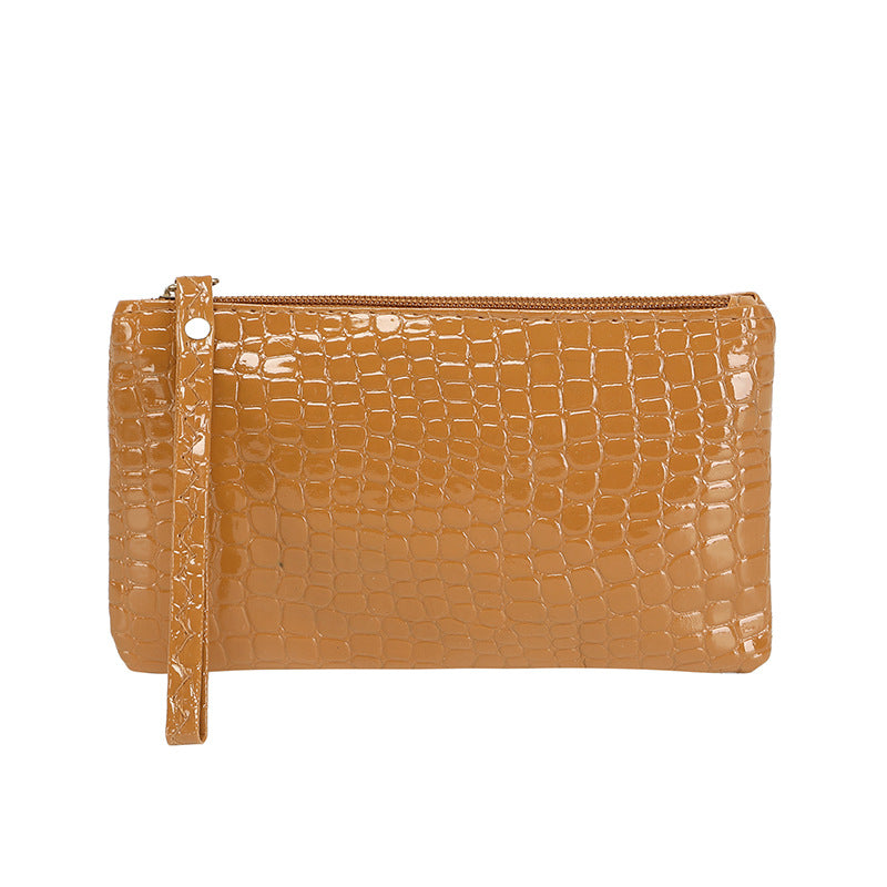 Simple Clutch Female Lady Crocodile Pattern Welfare Handbags