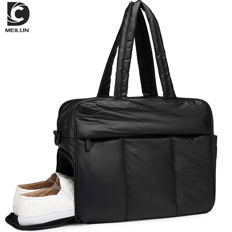 Women's & Men's & Portable Winter Coat Large Capacity Tote Bags