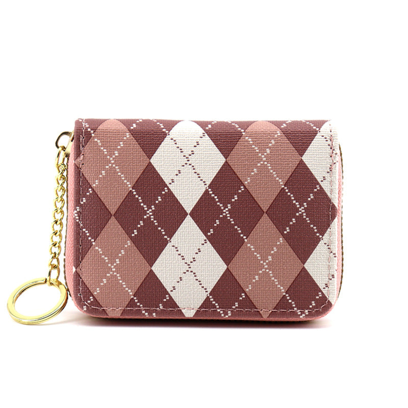 Women's Color Matching Expanding Korean Contrast Multiple Card Holder