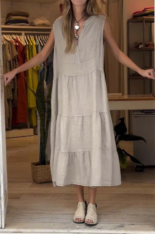 Durable Casual Women's Cotton Linen Long Clothing