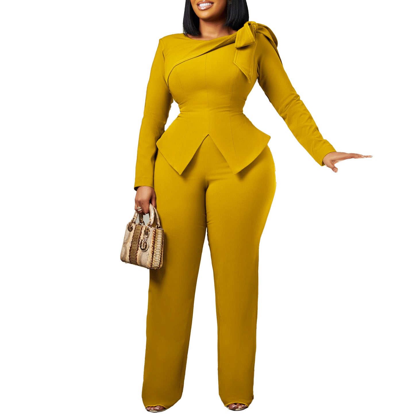 Women's Fashion Wear Winter Fashionable Temperament Solid Suits