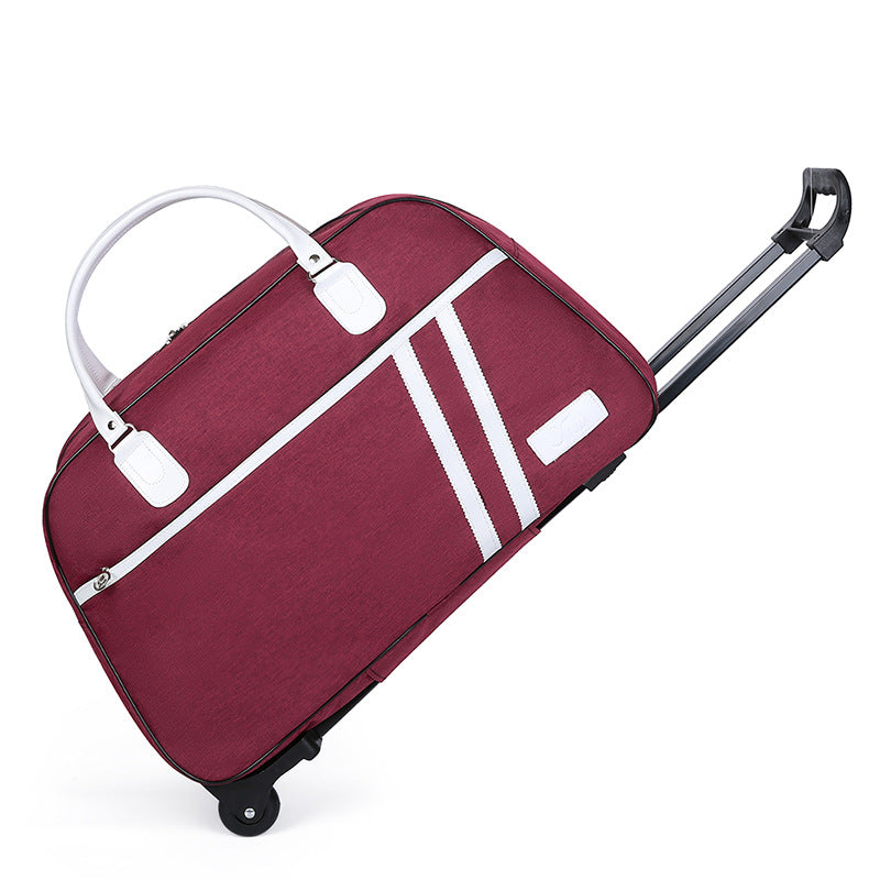 Oxford Cloth Sliding Folding Short-distance Large Luggage