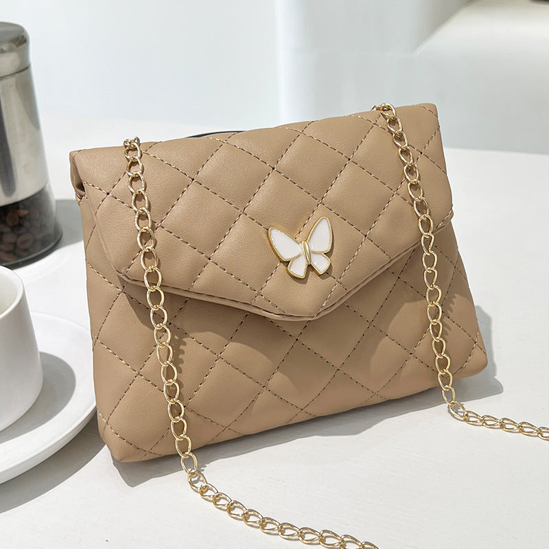 Women's Trendy Embroidered Butterfly Decoration Korean Shoulder Bags