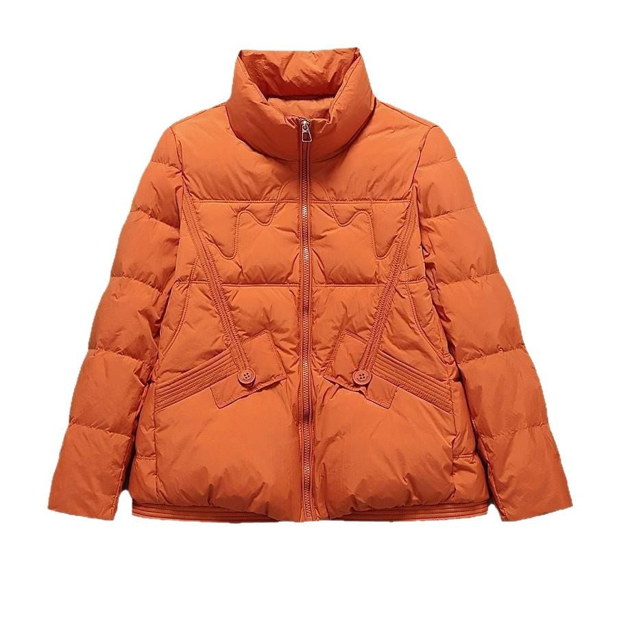 Women's Down Korean Style White Duck Western Jackets