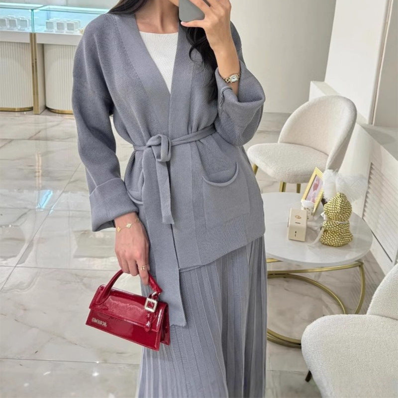 Women's Solid Color Elegant Tied Slim Fit Suits