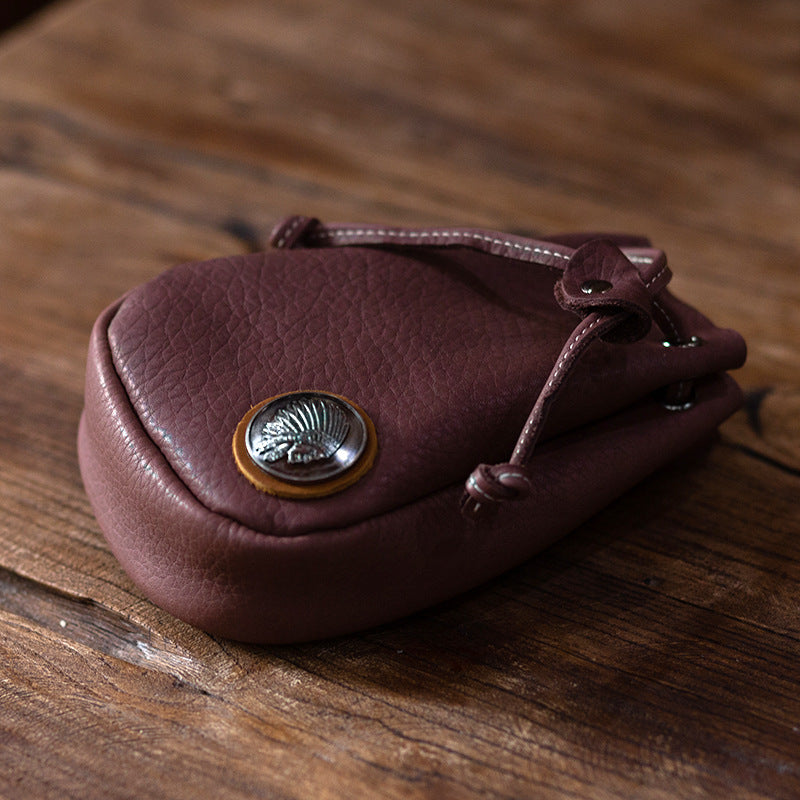 Men's Handmade Retro First Layer Cowhide Cover Men's Waist Packs