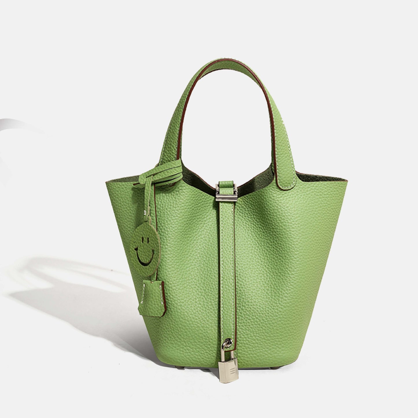 Women's First Layer Cowhide Vegetable Basket Handbags