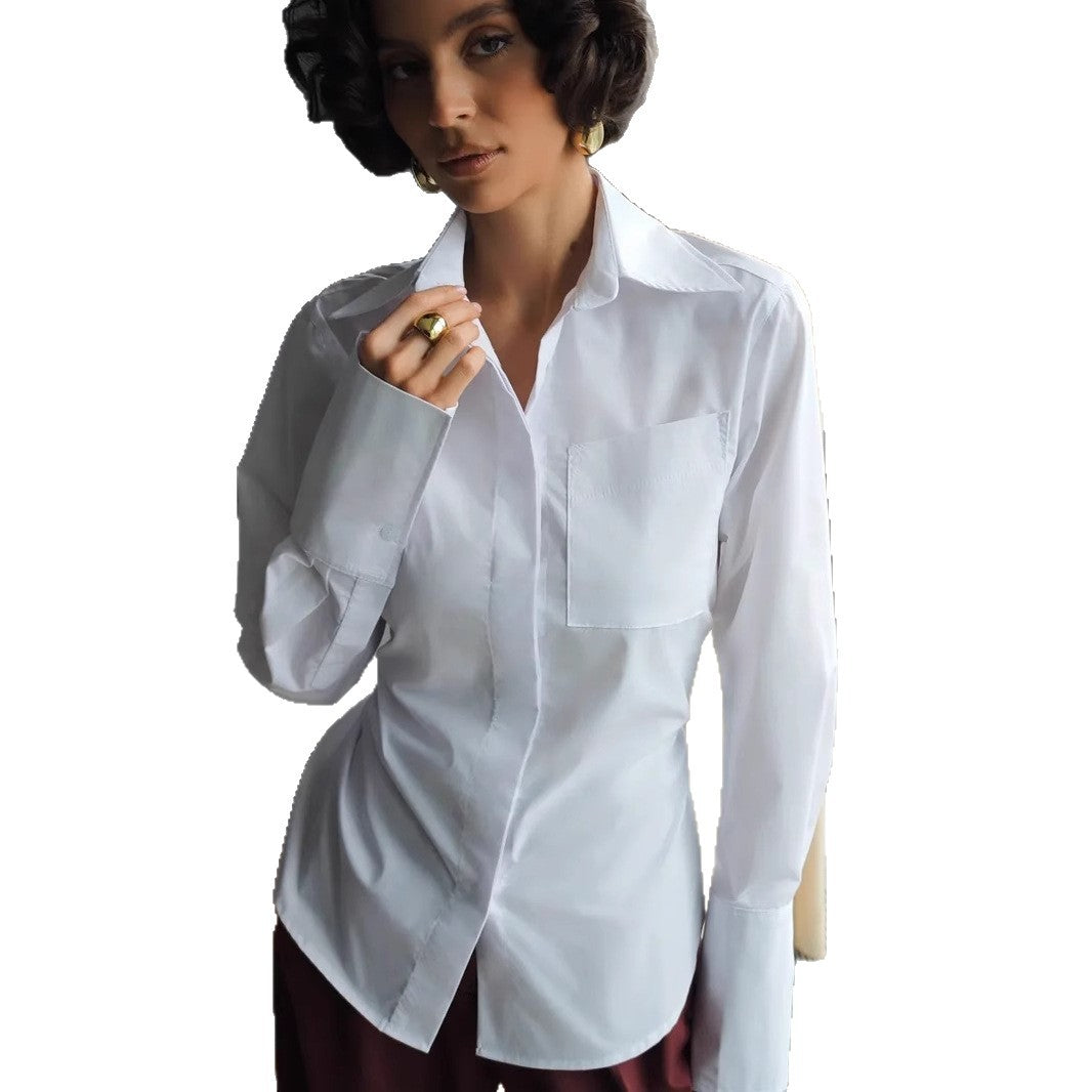 Women's Elegant Casual Solid Color Polo Collar Suits