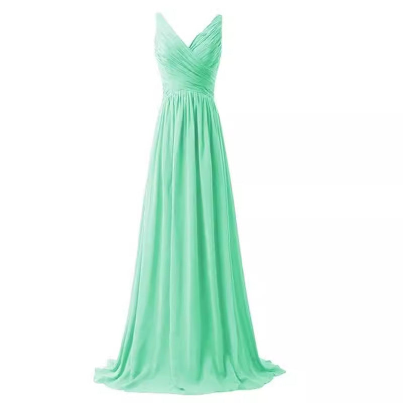 Backless Pleated Dress Long Lace Up Wedding Dresses
