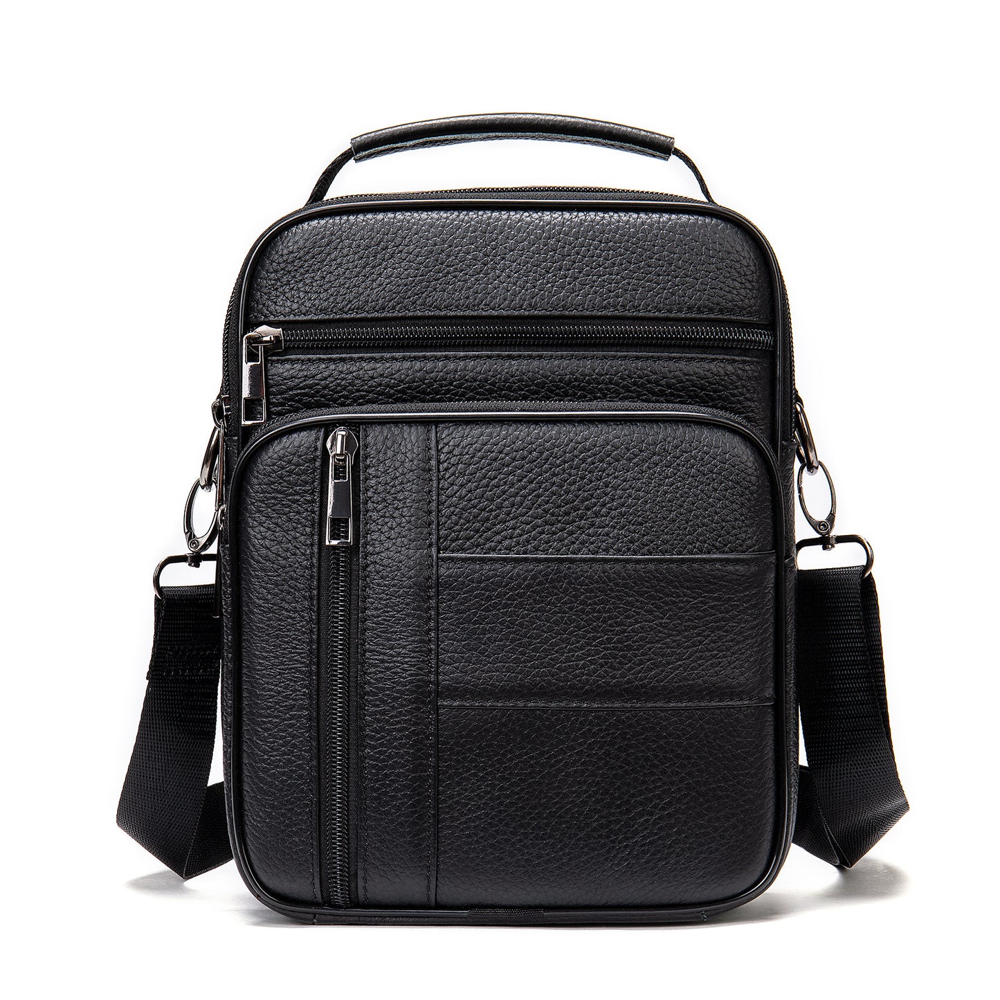Men's Genuine Leather Vertical High-grade Cowhide Fashion Men's Shoulder Bags