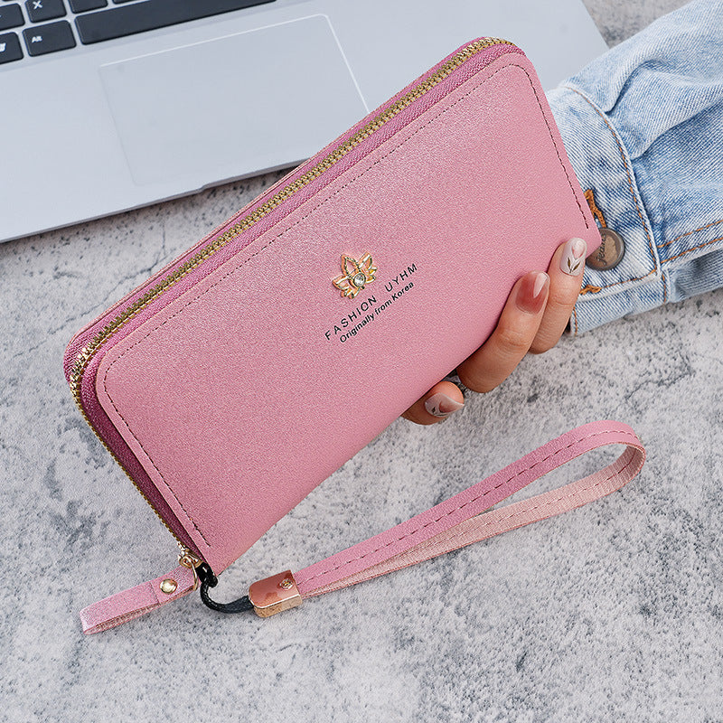 Women's Zipper Korean Style Mobile Large Capacity Ladies Wallets