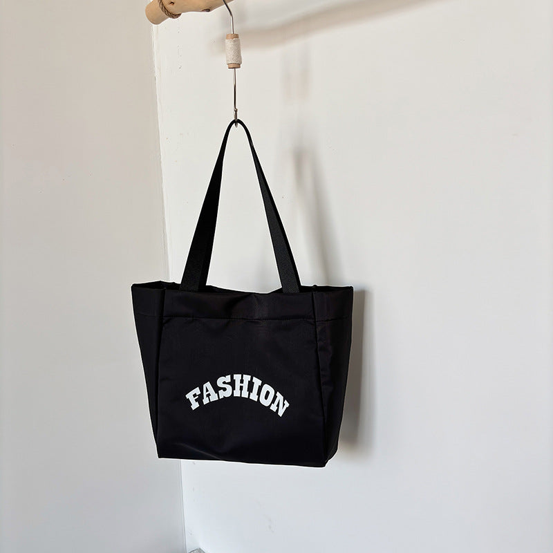 Women's Large Capacity Letter Printing Portable Single Bags