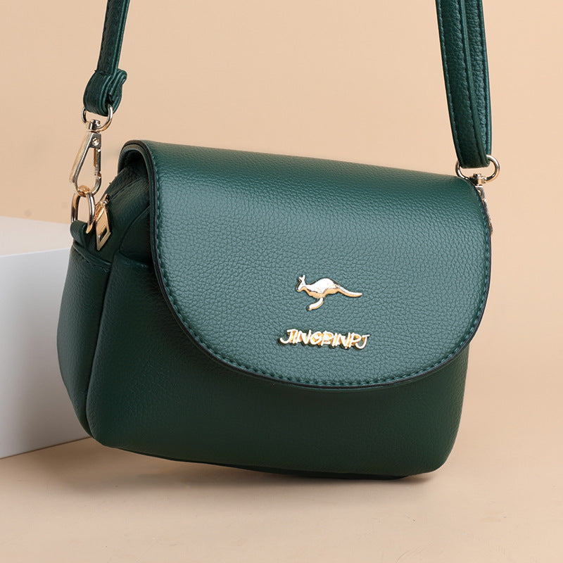 Women's Western Style Soft Leather Versatile Fashion Crossbody Bags