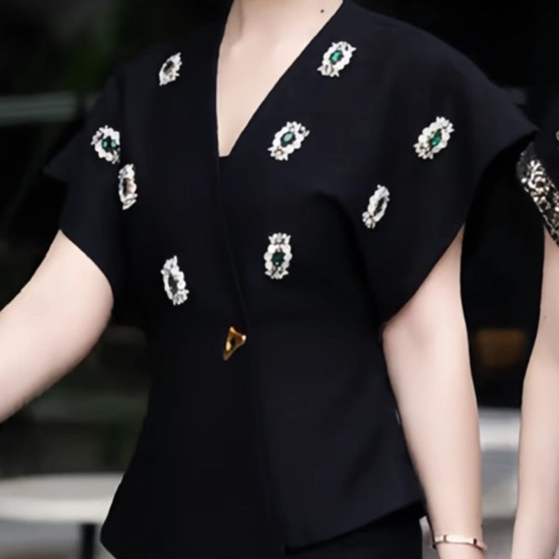 Women's French Sexy Deep V Autumn Elegant Coats
