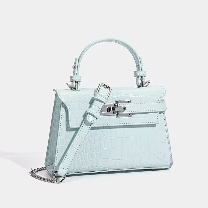 Kelly Niche Exquisite Crocodile Pattern High Sense Handbags