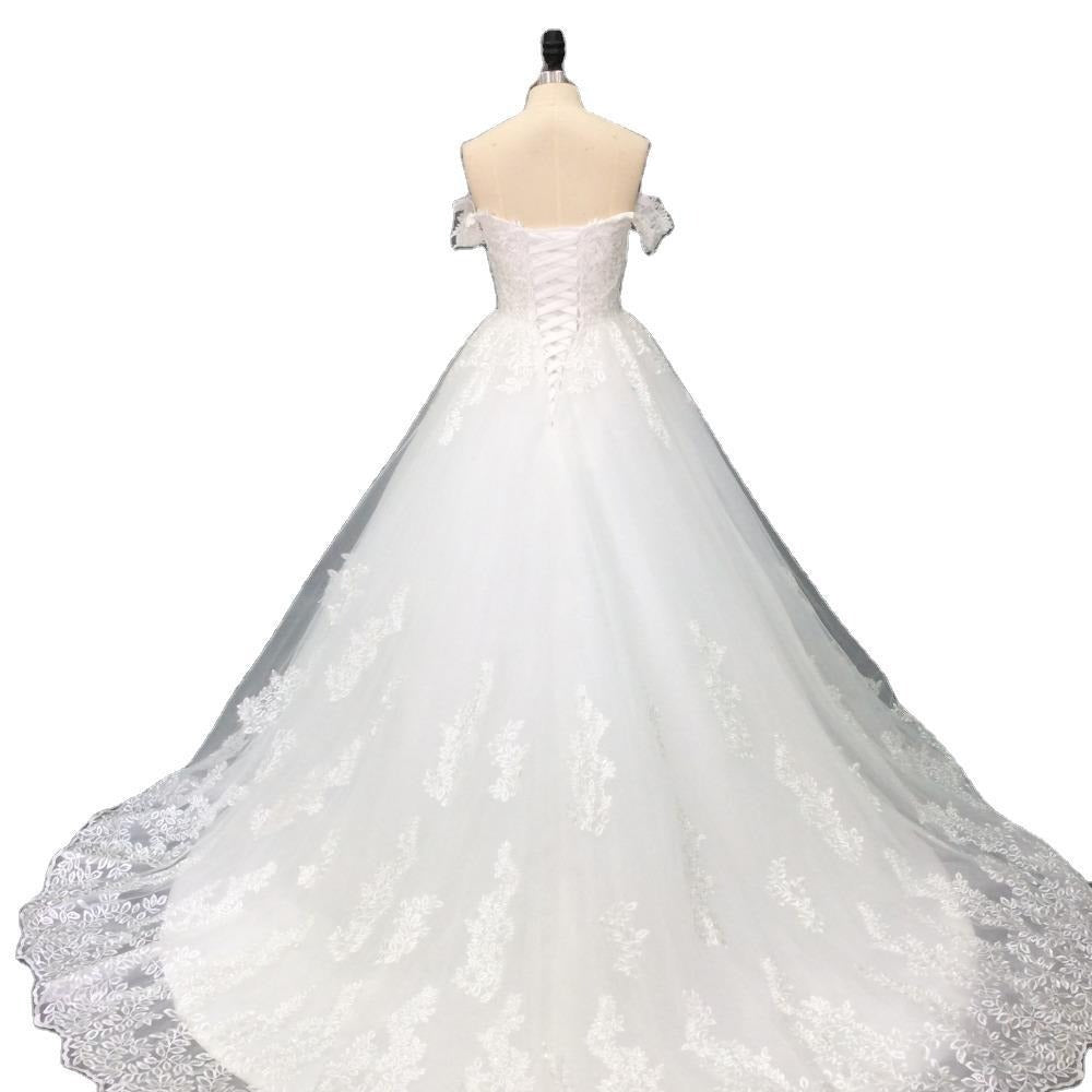 Lace Dress Main Large Trailing Summer Wedding Dresses