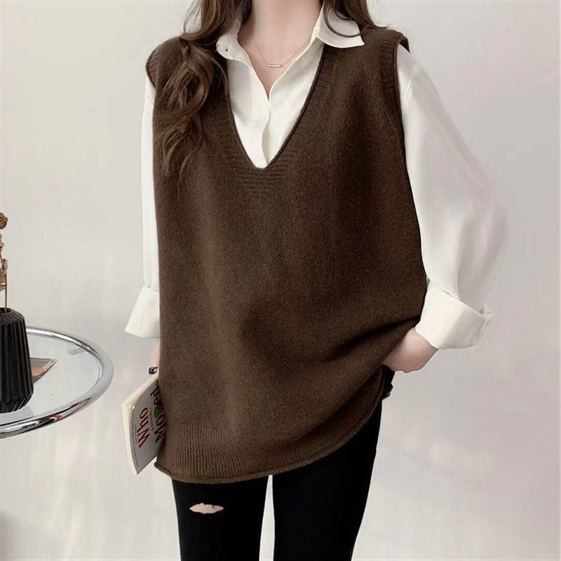 Women's Dress Idle Style Knitted For Simple Women's Vest