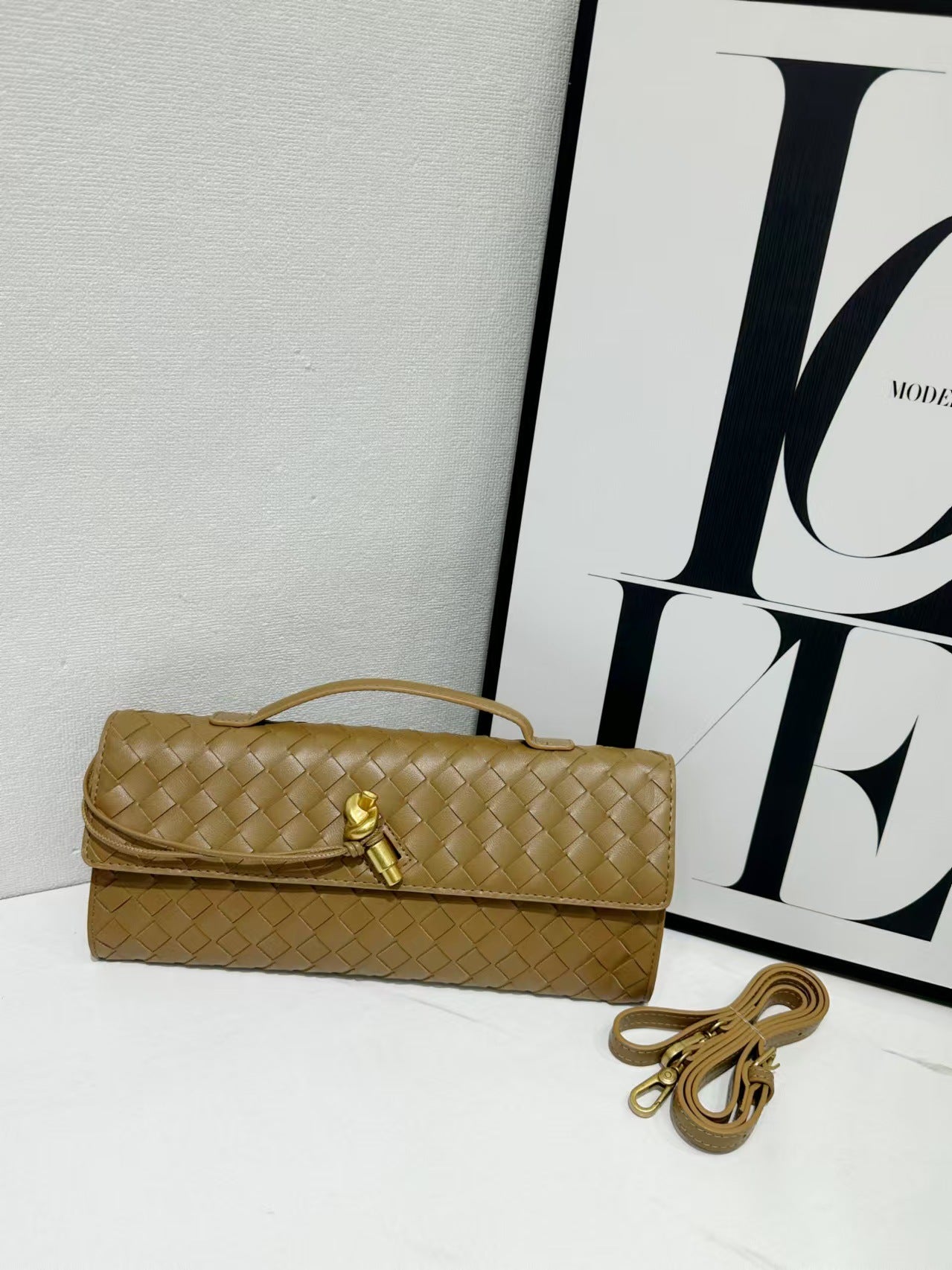 Fashion Elegant Hand-woven Hardware High-grade Leather Lock