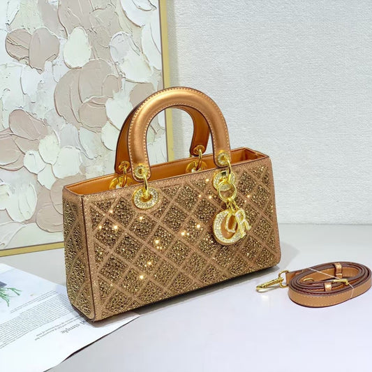 Women's High-grade Genuine Leather Portable Diana Fashionable Bags