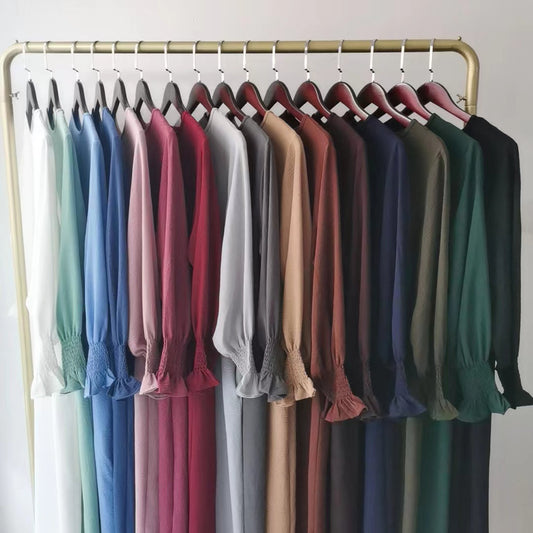 Women's Fashion Round Neck Solid Color Plus Size