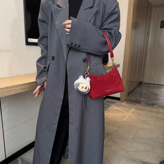 Women's Retro Frosted Leather Vegetable Basket Chain Bags