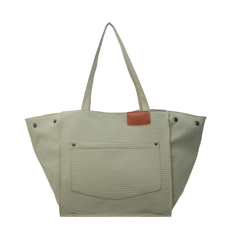 Women's Large Capacity Fashion Canvas Trendy Niche Tote Bags