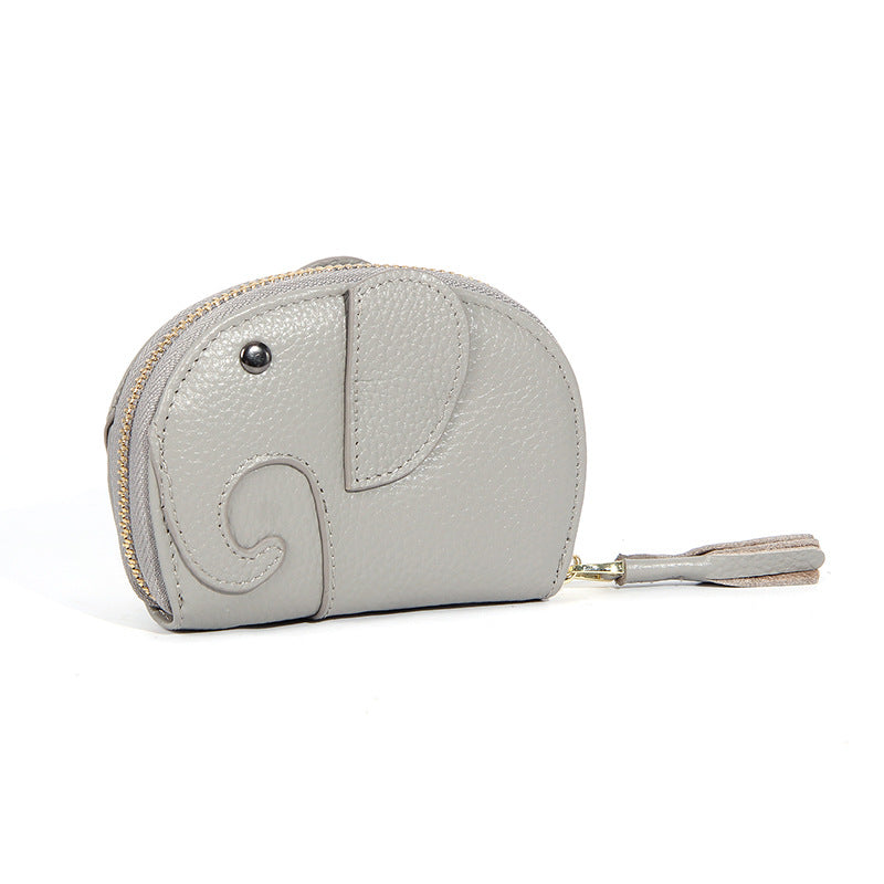 Double-sided Elephant Large Capacity Multiple Slots Cute Card Holder