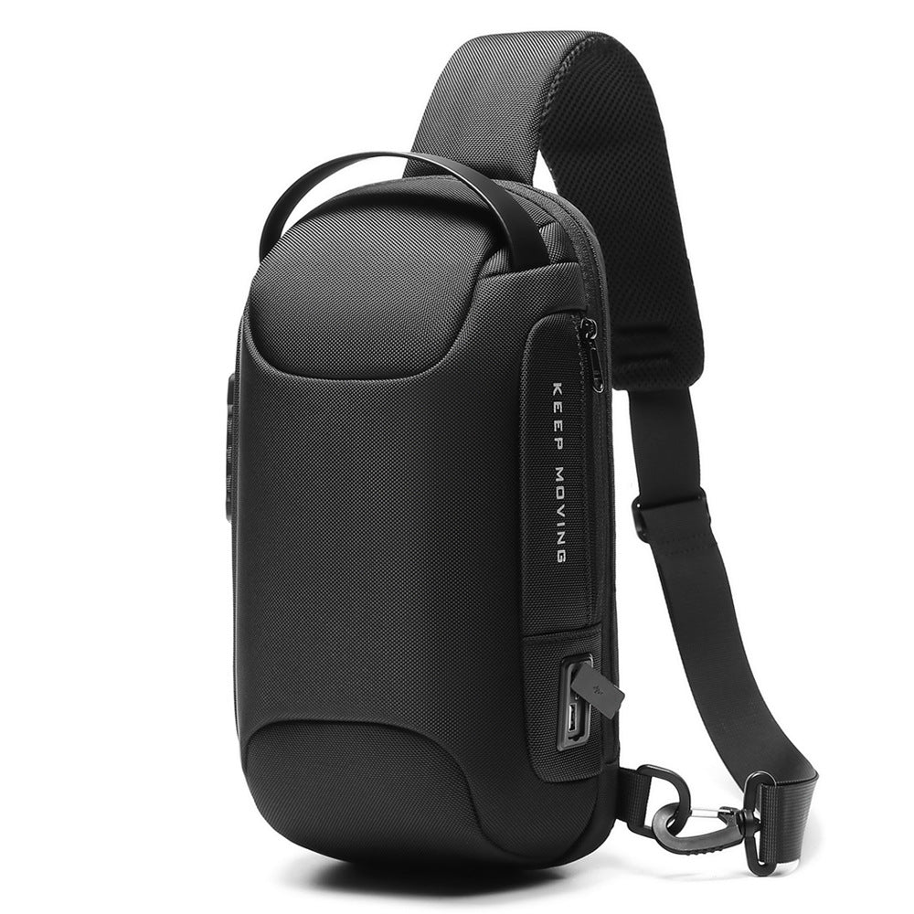 Men's Graceful Mechanical Style Waterproof Printable Men's Chest Bags