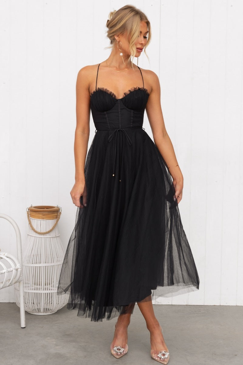 Elegant Sexy Straps Tulle Party Dress Dresses