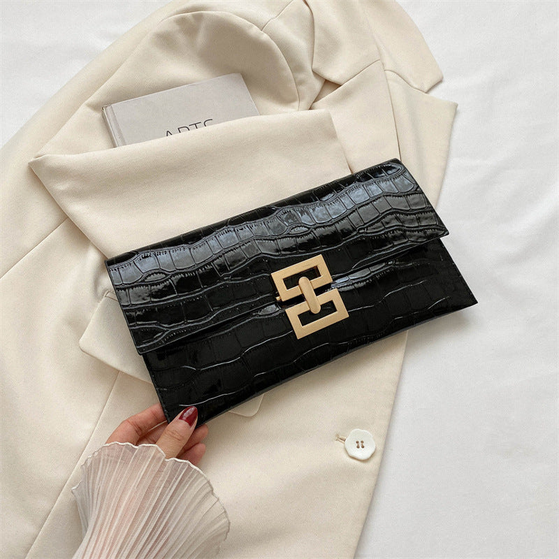 Fashionable Texture Clutch Stone Pattern Design Personalized Mobile Handbags