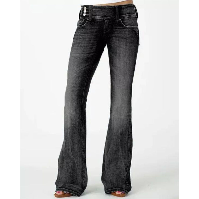 Casual Source Retro Side Button Skinny Jeans