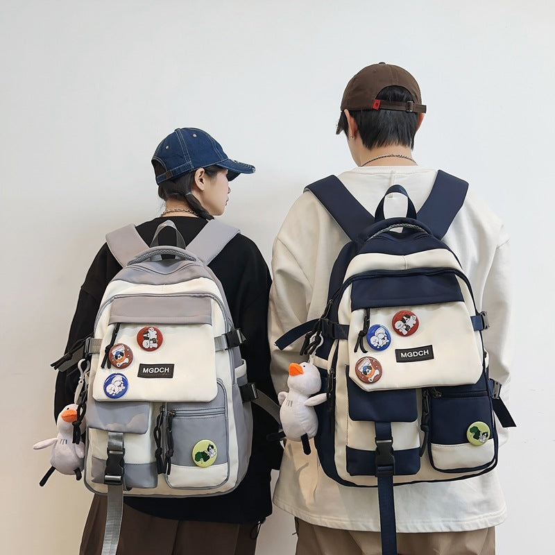 Men's High Junior College Large Capacity Primary Camp Middle School Students' Schoolbags