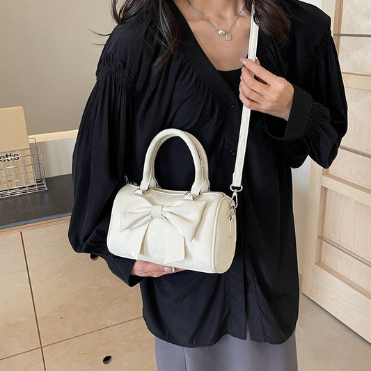 Women's Design Korean Style Bowknot Portable Boston Bags