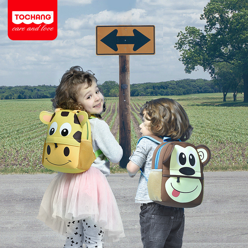 Middle-class Ultra Light Neoprene Cartoon Cute Kindergarten School Bags