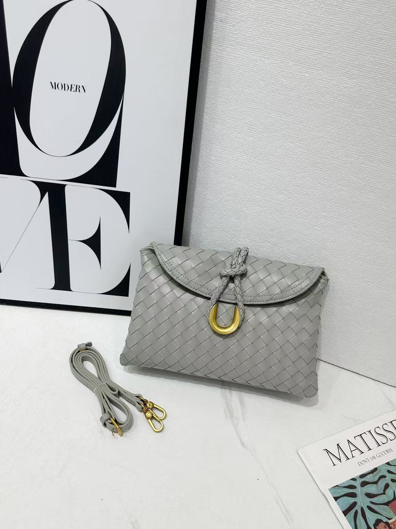 Casual Beautiful Classic Woven Dinner Envelope Small Square Bags