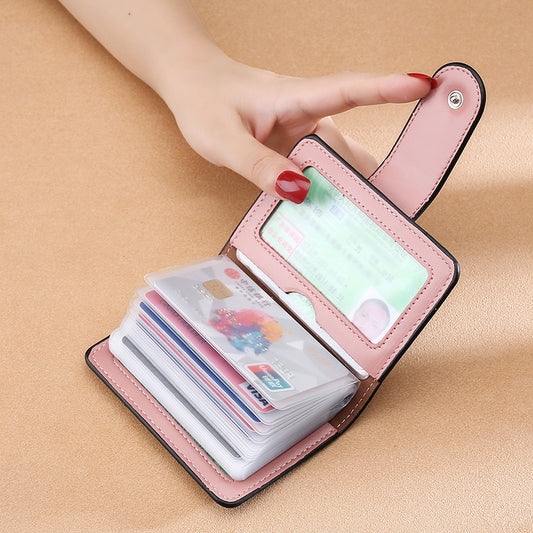 Bank Credit Cover Large Capacity Multiple Slots Compact Mini Card Holder