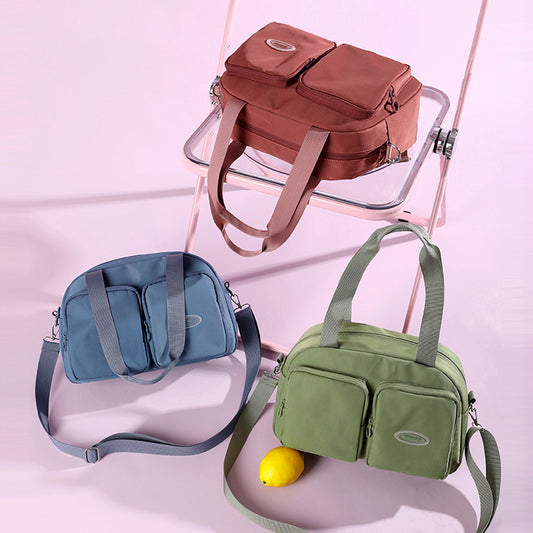 Women's Large Capacity Korean Style Solid Color Shoulder Bags