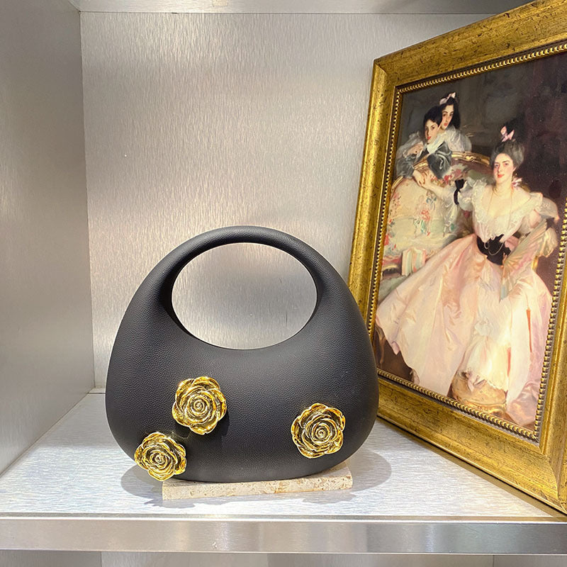 Charming Golden Rose Advanced Carrying Simple Handbags