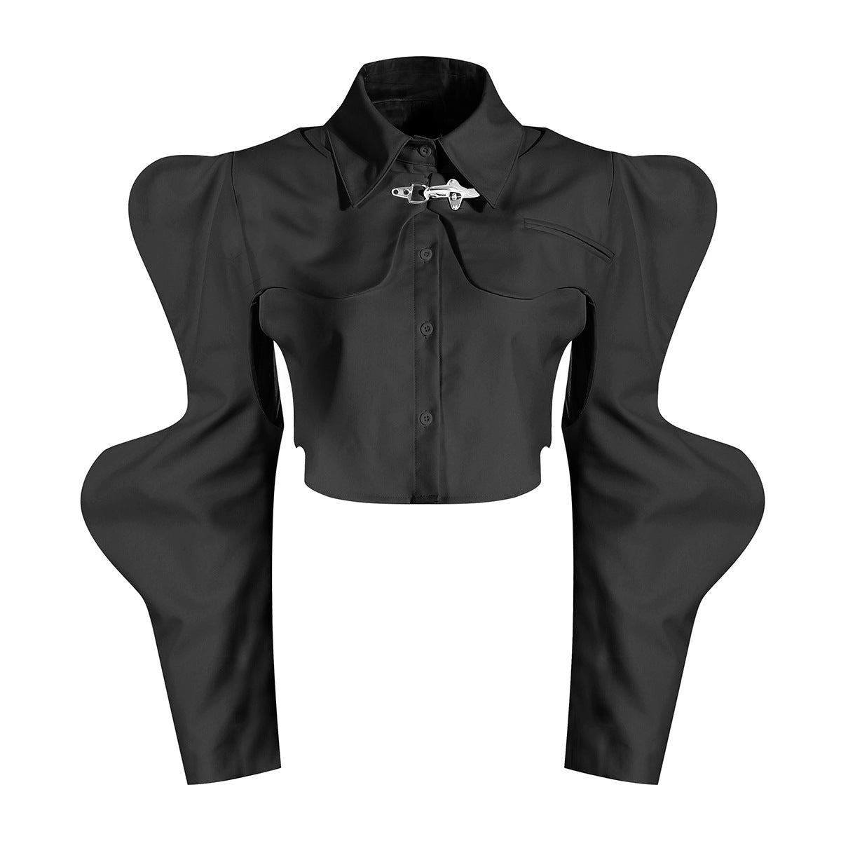 Women's Niche Two-piece Shawl Sleeveless Shirt Personality Coats