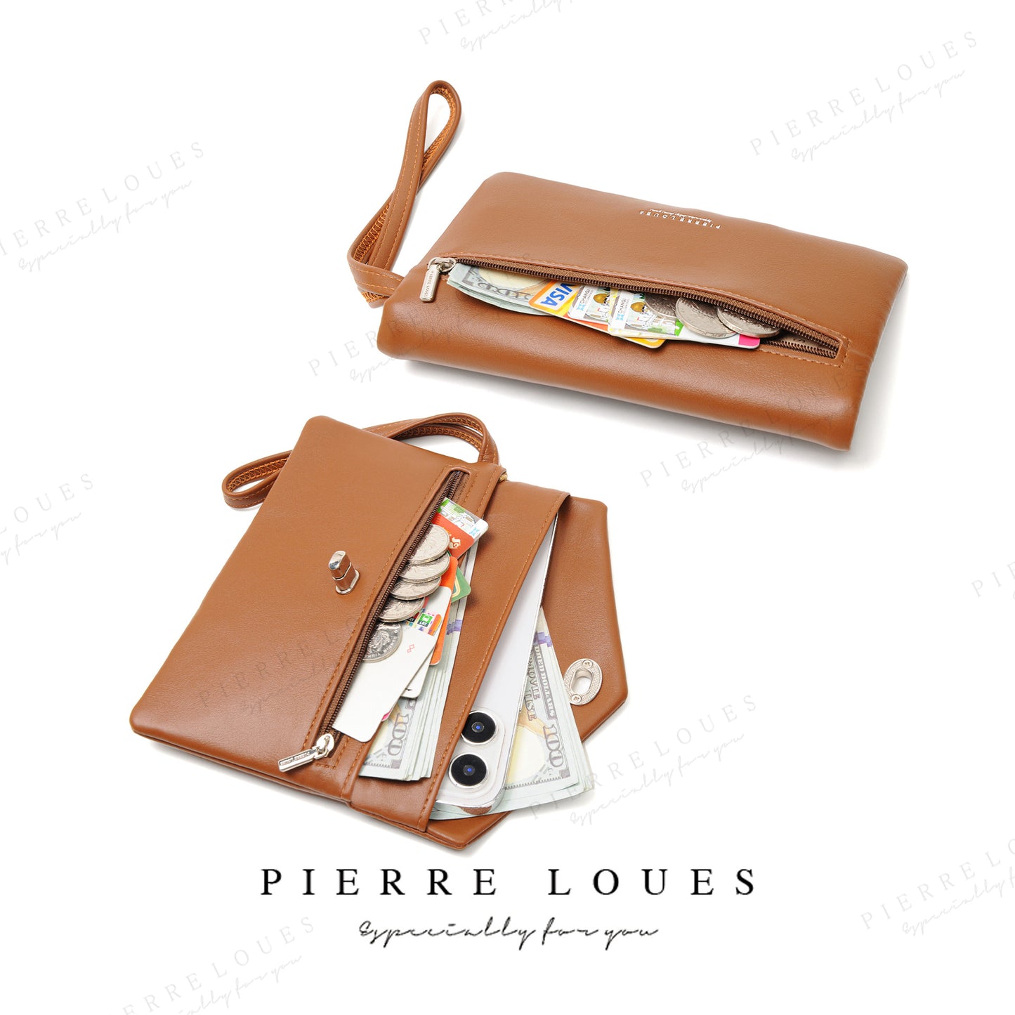 Women's Clutch Large Capacity Long Wrist Strap Ladies Wallets