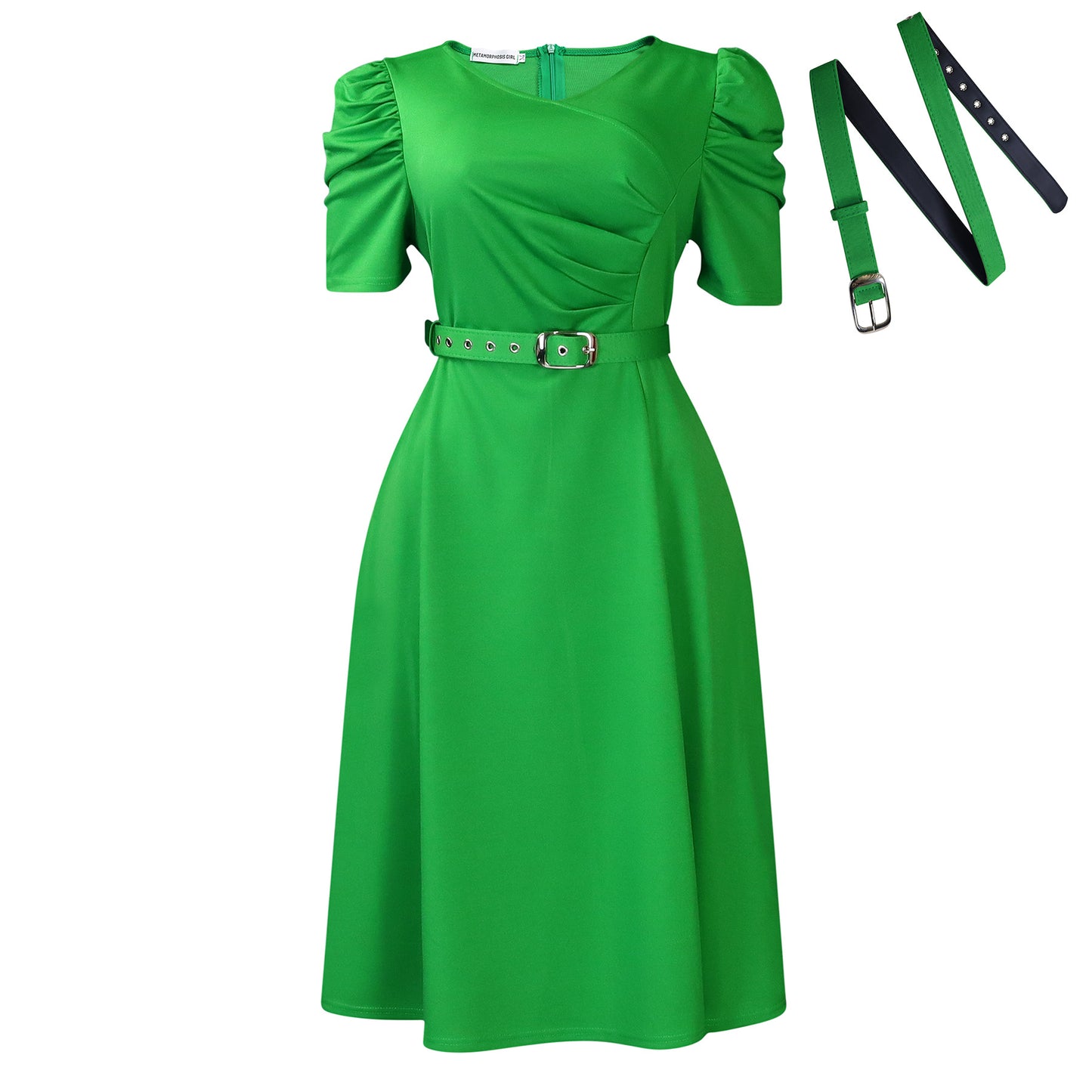 Women's Fashion Temperament Elegant Pleated Large Swing Dresses