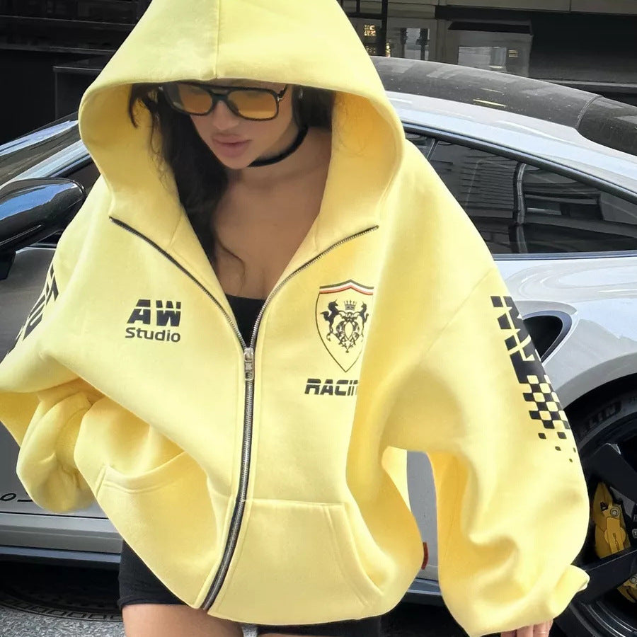 Women's Letter Print Sweatshirt Autumn Street Fashion Sweaters