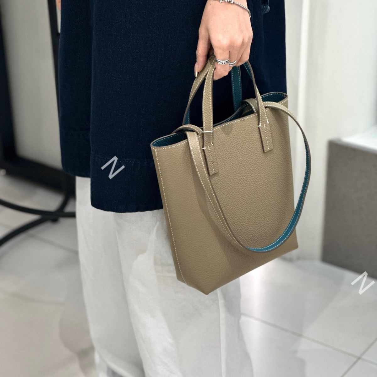 Trendy Korean Double-sided Shopping Basket Open Bags